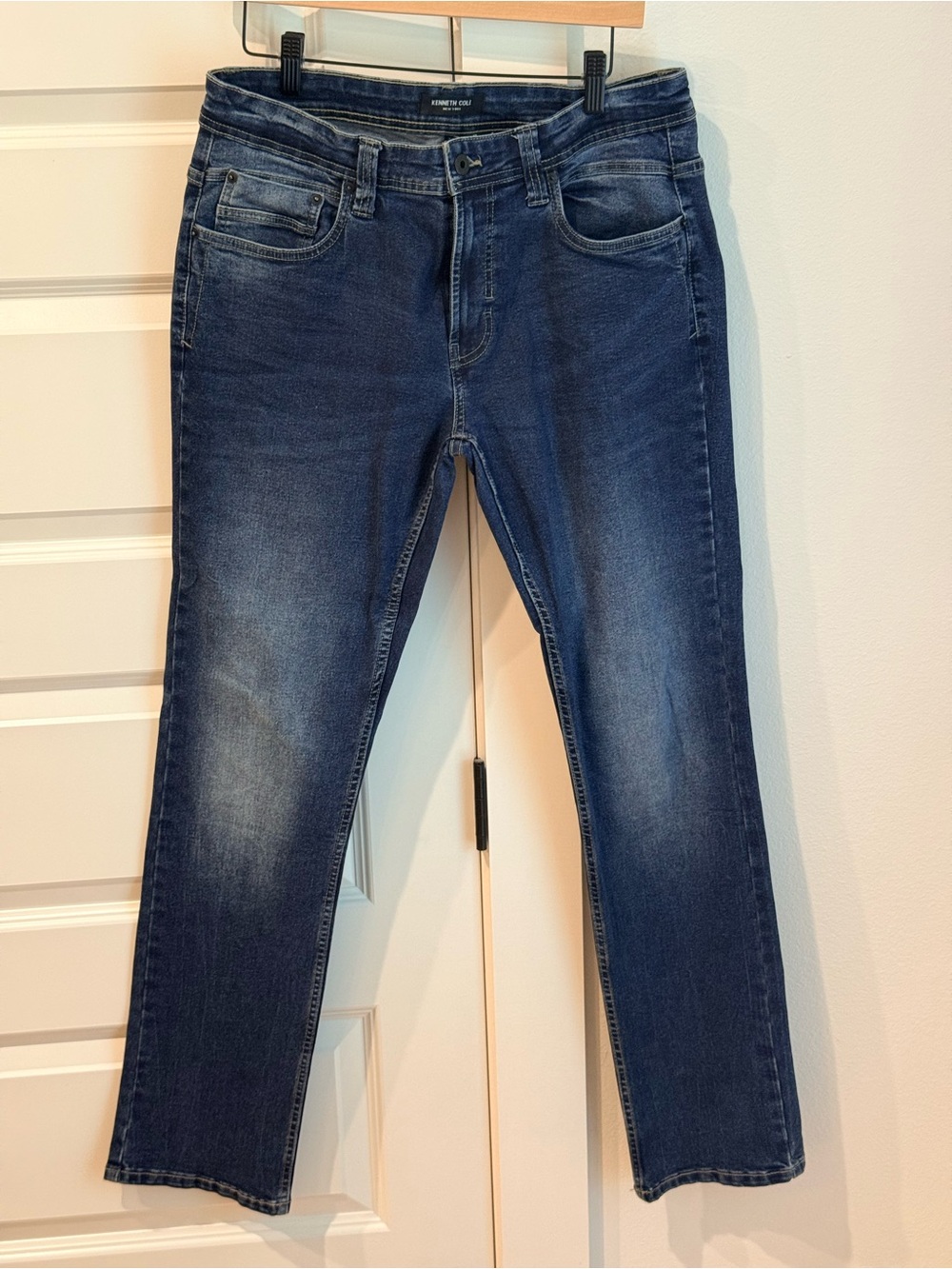 Kenneth Cole Men's Dark Blue Slim Jeans 32x32